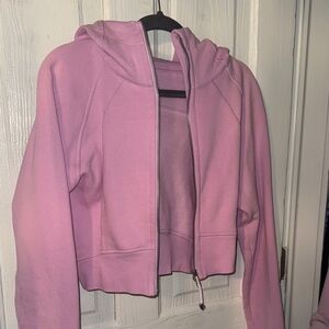 Lululemon Cropped Scuba Pink Size 8